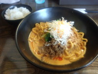 「汁無し担担麺+ライス」@神田町 虎玄の写真