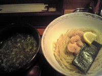 「鶏塩つけ麺（大）　８００円」@龍旗信 京都店の写真