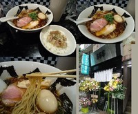 「『味玉煮干醤油ラーメン+ガーリックポークごはん』」@666の写真
