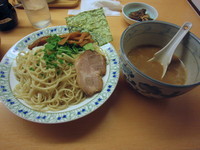 「鶏白湯煮干しつけ麺 300g」@らあめん工房 まんぼぉの写真