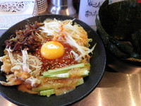 「美味だれビビン麺８５０円＋のり（サービス券）」@junk F.B.I noodleの写真