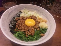 「台湾まぜそば（７５０円）」@麺やマルショウ 豊中本店の写真