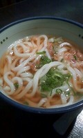 「かす　うどん」@三木サービスエリア （下り）の写真