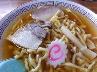 「極太手打ちらーめん５２０円」@食堂なまえの写真