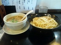 「鶏白湯つけ麺750円。肉ライス150円。」@麺堂 稲葉の写真