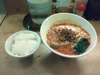 「坦々麺（特辛）＋ｻｰﾋﾞｽﾗｲｽ」@担々麺 ほおずきの写真