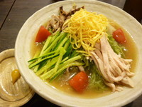 「【季節の中華そば】翡翠麺の冷し中華+大盛 900円」@中華蕎麦 瑞山（ZUIZAN）の写真