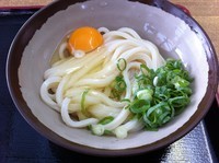 「冷一玉 (150円) (+卵 50円)」@池上製麺所の写真