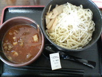 「牛辛つけ麺」@なかじの写真