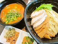 「【7/30～31限定】軍鶏白湯トマト洋風つけそば（大盛）」@麺や 蒼 AOIの写真