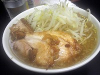 「魚郎ラーメン・小（630円）麺少なめ、やさい少なめ」@ラーメン浜田家の写真