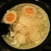 「とりそば+味玉」@らーめん 楽やの写真