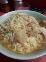 「小ラーメン、少なめ、ニンニク、アブラ」@ラーメン二郎 桜台駅前店の写真