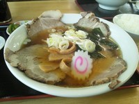 「手打ちチャーシューめん 800円」@青竹手打ち佐野らーめん たけざわの写真