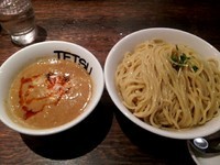 「坦々つけめん+麺の特盛り」@つけめんTETSU 壱の木戸 水戸店の写真