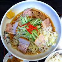 「中華風冷やしラーメン」@喜多方ラーメン坂内 小法師 曳舟店の写真