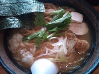 「濃厚鶏白湯そば（大盛）￥880」@濃厚鶏そば 麺屋武一 新橋本店の写真