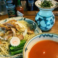「《裏》　トマトつけ麺　［500レポ］」@拉麺酒房 熊人の写真