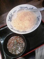 「博多冷つけ麺５００円」@博多ラーメン 四神 有楽町店の写真