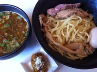 「濃厚つけそばエビ風味+味玉」@はりけんラーメンの写真