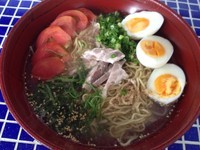 「鯛出汁冷麺＋玉子＋出汁で炊いたごはん（￥800＋￥100）」@あおぞらの写真