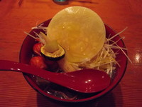 「（五輪麺）金環日食見立て」@戸越らーめん えにしの写真