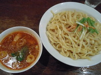 「トムヤムクンつけ麺（大盛４５０ｇ）」@ガハハ食堂の写真