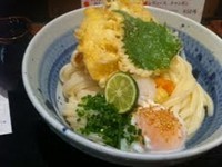 「ちく玉天生じょうゆ」@うどん棒 大阪本店の写真