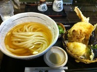 「天ぷらセット(ひやひや) (950円)」@讃岐うどん 白庵の写真