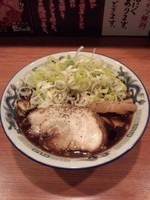 「中華そば＋ネギ増し」@富山ブラックラーメン だらんま 神田本店の写真