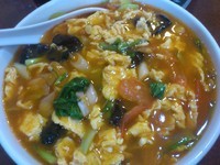 「トマトと玉子麺\750」@晴々飯店の写真