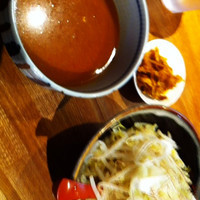 「冷辛つけ麺 大盛り 850円」@つけ麺 R&Bの写真