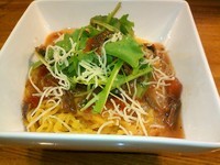 「【冷】　アンチョビとトマトの冷製ヌードル」@北海道ラーメン るるも 長野駅前本店の写真