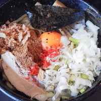 「カレーまぜそば(大盛)￥８００」@狼煙 〜NOROSHI〜の写真