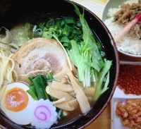 「さっぱり煮干しそば雑魚飯セット+α1000円　8月平日昼限定」@MENYA 食い味の道有楽の写真