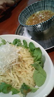 「ペペロン塩つけ麺900円(期間限定)」@中村屋@WeST PArK CaFE レイクタウンアウトレットの写真