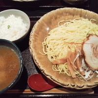 「銀笹白醤油つけ麺￥850＋半鯛飯￥150」@麺処 銀笹の写真