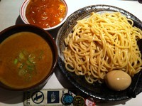 「濃厚つけ麺(大盛)+プチ麻婆丼」@蒙古タンメン中本 品川店の写真