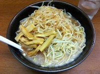 「冷しもやしラーメン・大盛サービス　（500円）」@江戸一の写真