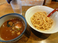「つけ麺 並盛７８０円（麺半分で１２０g）」@つけめん 蕾の写真