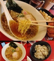 「「ランチセット（中華そば+炊込み御飯）」￥700」@中華そば 恵比寿 紀和の写真