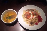 「【限定】 冷製トマトカリーつけ麺：900円」@麺屋武蔵 武仁の写真