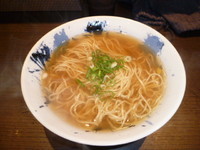 「かけそば（400円）+ねぎみそ丼セット（300円）」@鶏そば 雫一の写真