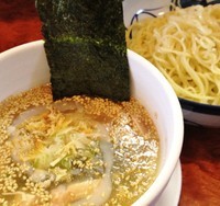「冷たいジュレ雪塩つけ麺（小）850円　夏季限定」@つけ麺 目黒屋の写真