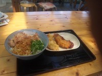 「生醤油うどん（中）４１０円」@京都のおうどん屋さん たなか家の写真