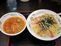 「和風つけ麺　490円」@日高屋 上野広小路店の写真