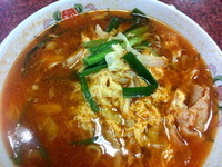 「辛玉ラーメン」@餃子の王将 武蔵小杉店の写真