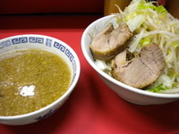 「小つけ麺（ヤサイ・ニンニク） 850円」@ラーメン二郎 上野毛店の写真