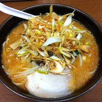 「味噌ラーメン＋ネギ （600円＋100円）」@江戸一の写真