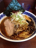 「ブラックラーメン（限定）feat.モヤシ」@一世風靡の写真